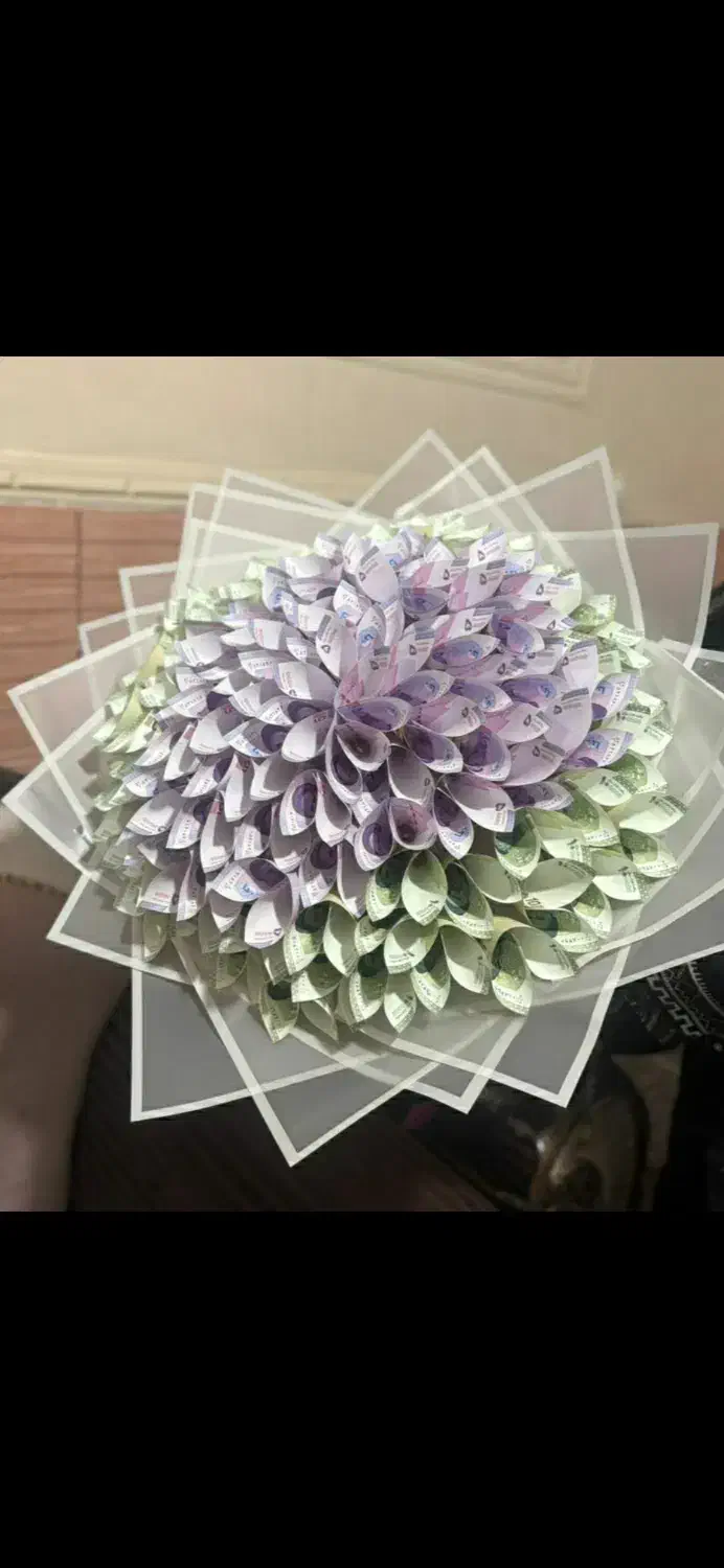 دسته گل پول و گل ربانی|گل مصنوعی|شیراز, دارالرحمه|دیوار