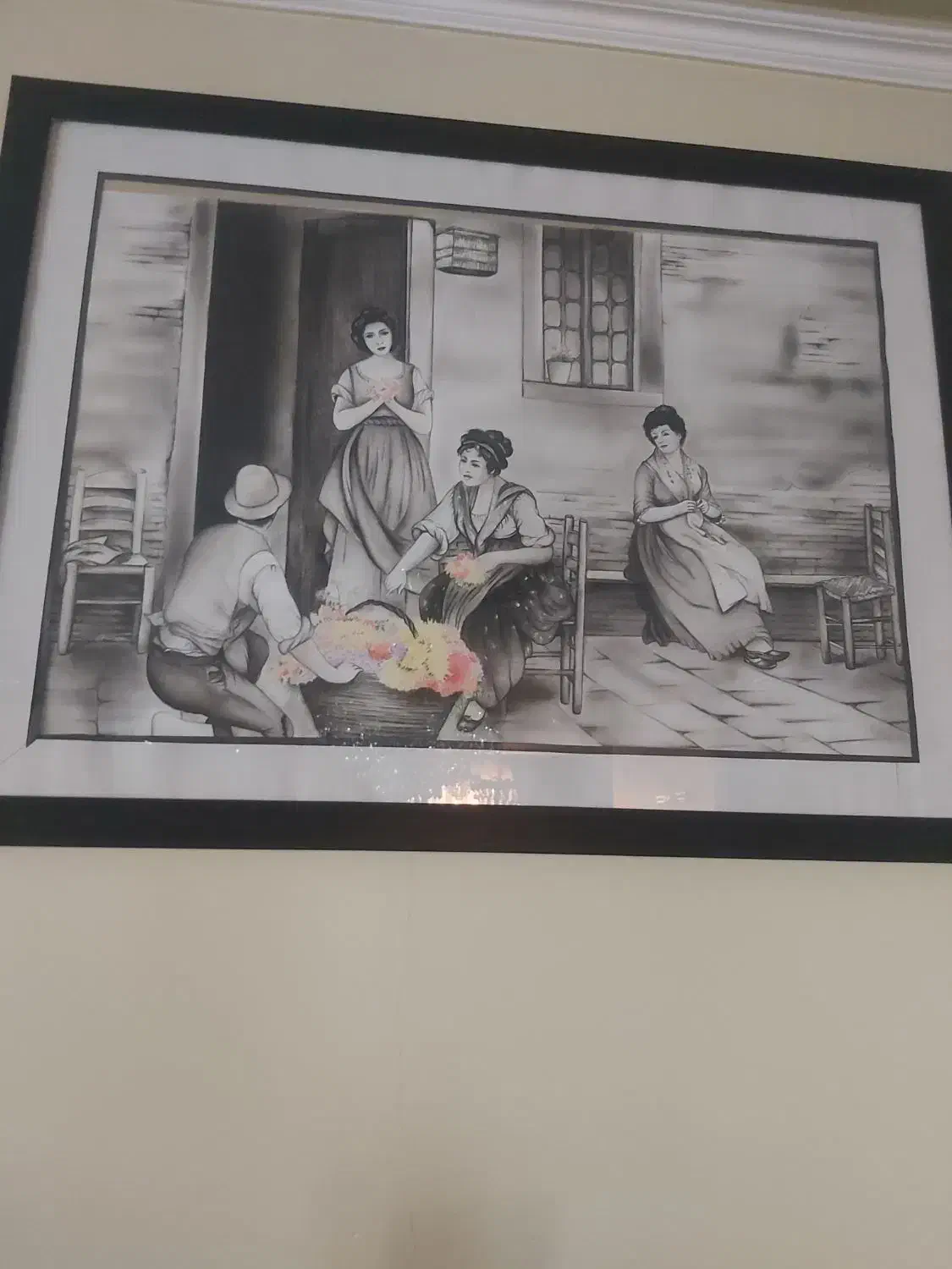 قاب نقاشی|تابلو، نقاشی، عکس|اصفهان, باغ زرشک|دیوار