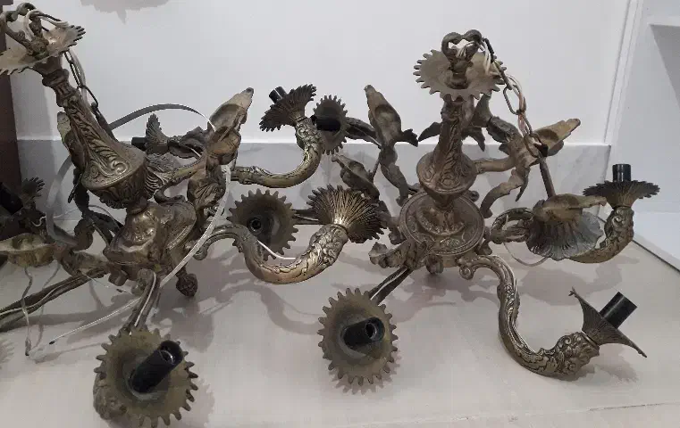 برنجی|لوستر و چراغ آویز|کرمانشاه, |دیوار