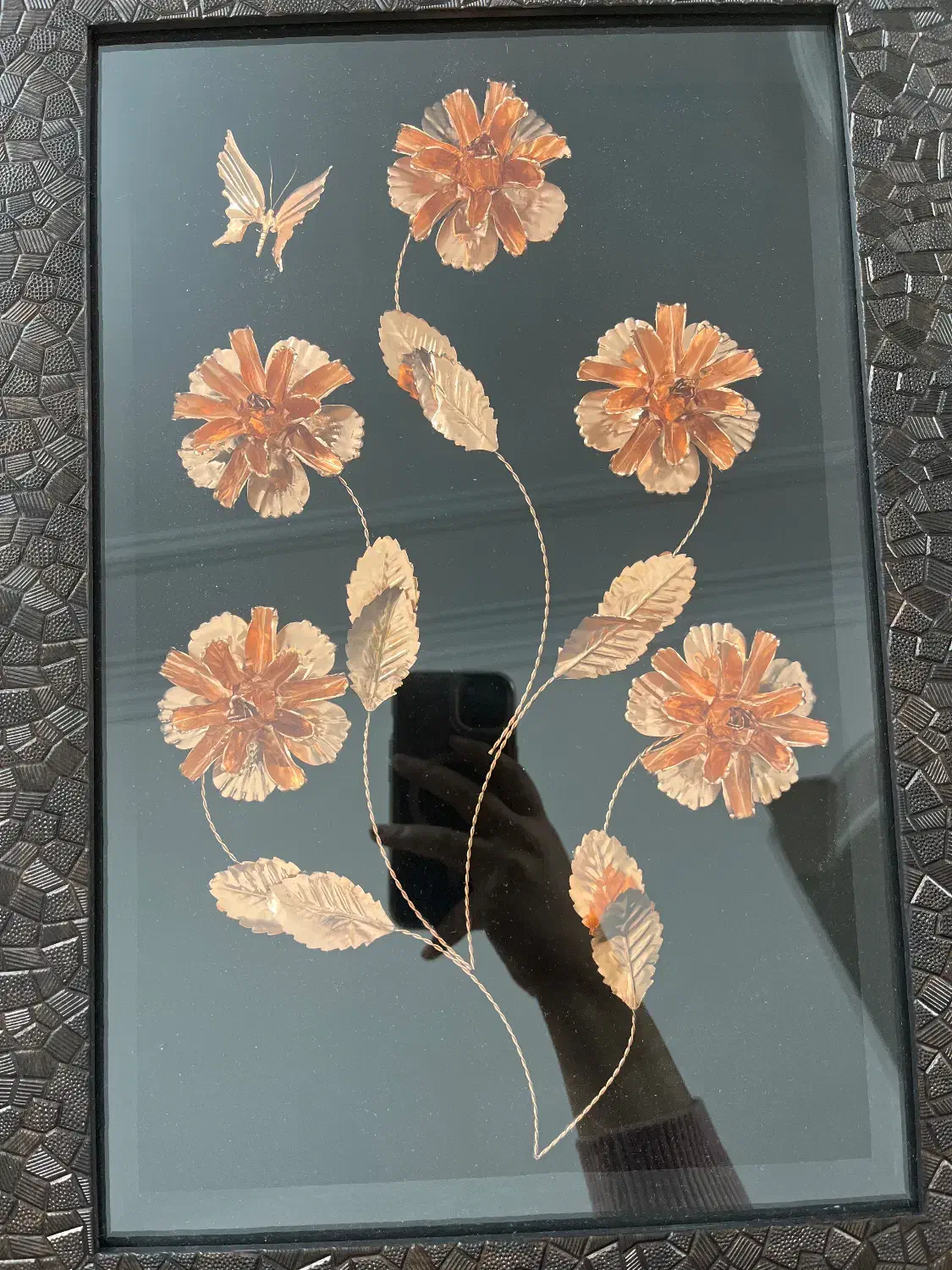 تابلو مسی گل|تابلو، نقاشی، عکس|تهران, ارجمندی راد|دیوار