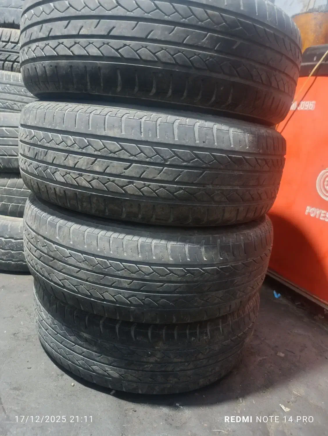 چهارحلقه لاستیک 15پژوه تاریخ دار|قطعات یدکی و لوازم جانبی|چابهار, |دیوار