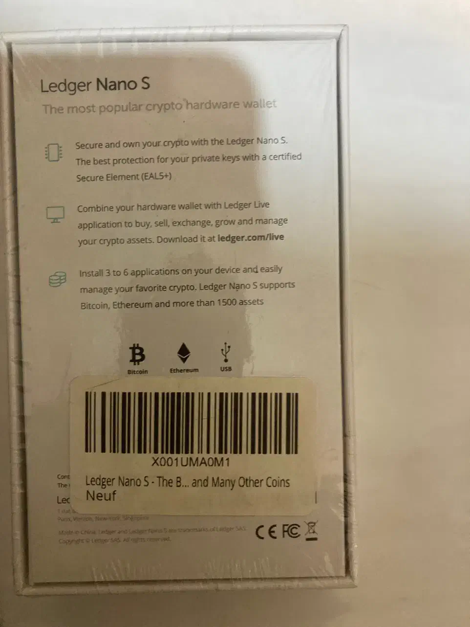 کیف پول سخت افزاری ledger nano s|قطعات و لوازم جانبی رایانه|شیراز, بعثت|دیوار