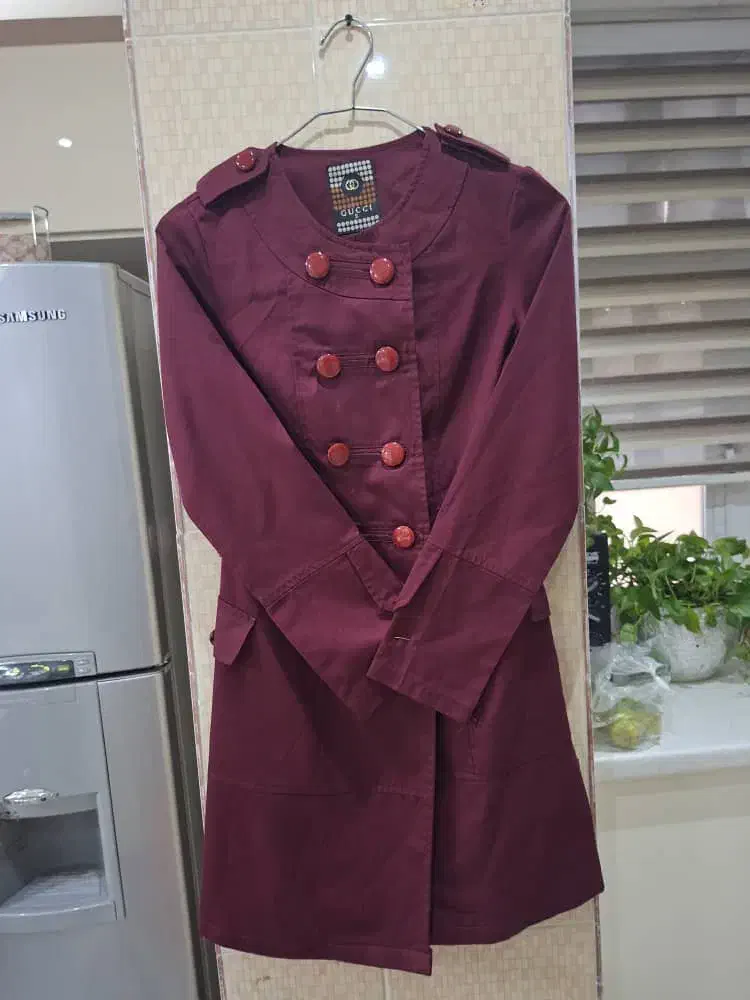 پالتوی زرشکی بلند|لباس|بندرعباس, |دیوار