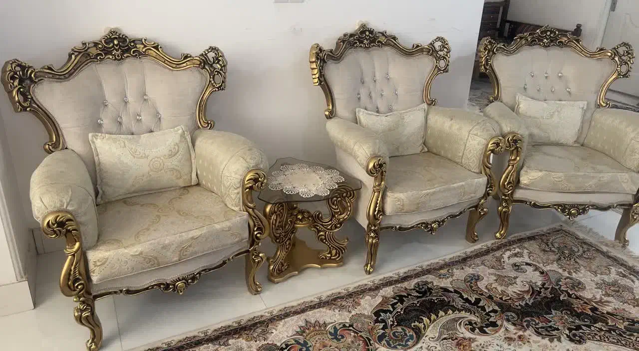 مبل7نفره استیل|مبلمان خانگی و میز عسلی|رباط‌کریم, رباط‌کریم|دیوار