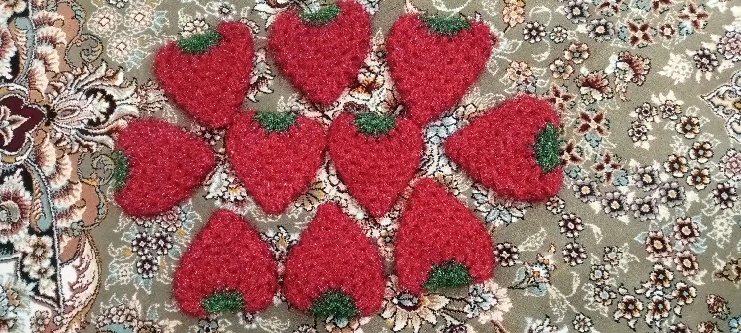 اسکاج دست باف قلبی ۲۵ دایرە ۳۰|لوازم نظافت|بانه, |دیوار