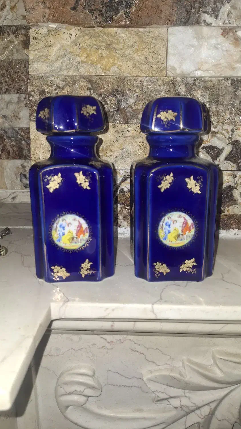 ظروف لیلی و مجنون|کلکسیون اشیاء عتیقه|اندیشه, شهرک مریم|دیوار