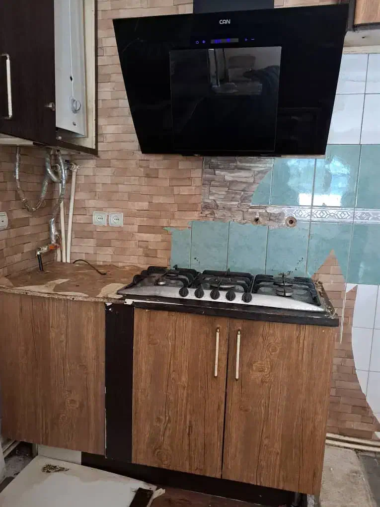 کابینت و هود درب چوبی|هود|کهریزک, |دیوار
