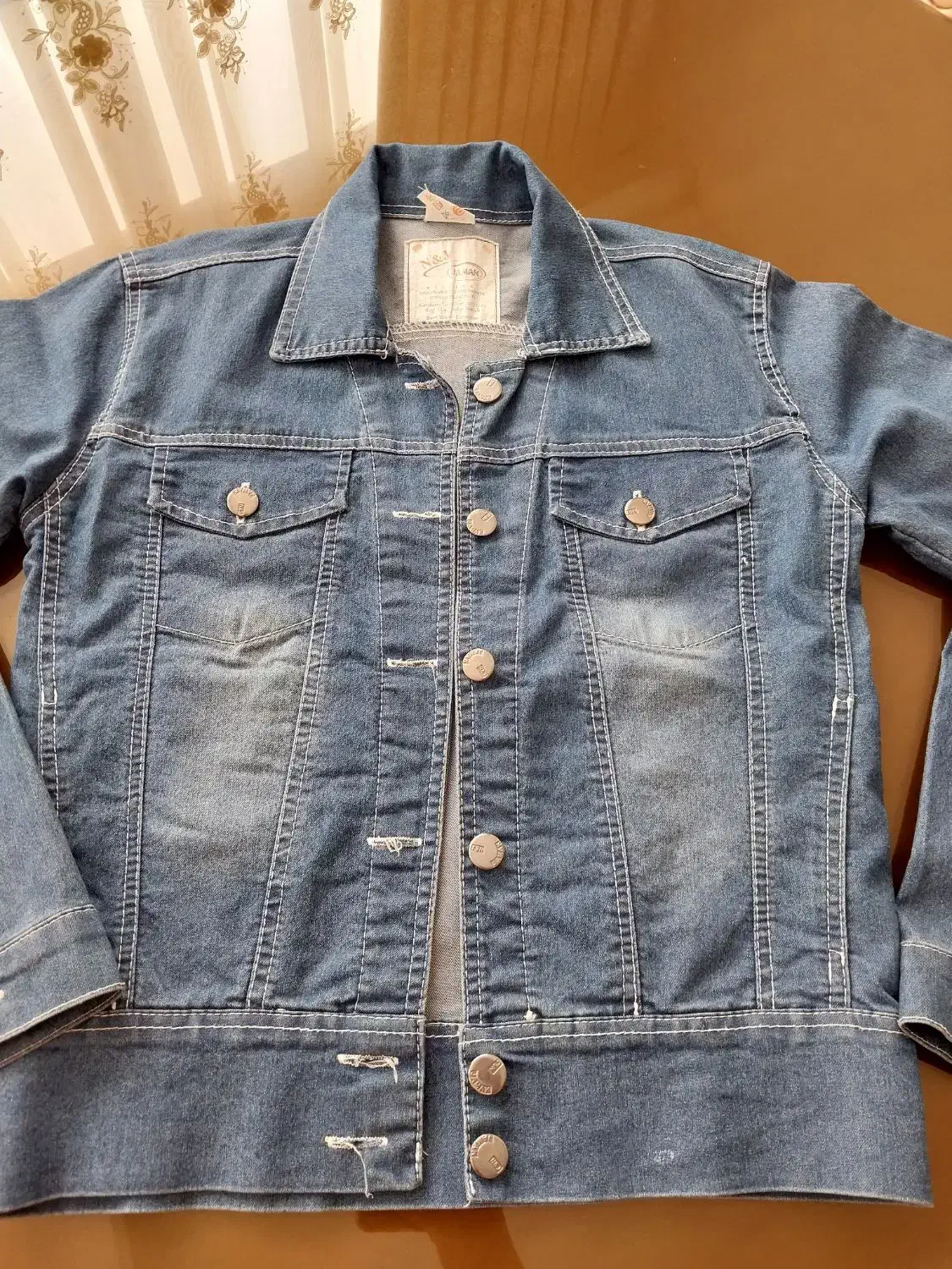 کت جین آبی کاغذی دخترانه|کفش و لباس بچه|کرج, کیانمهر|دیوار