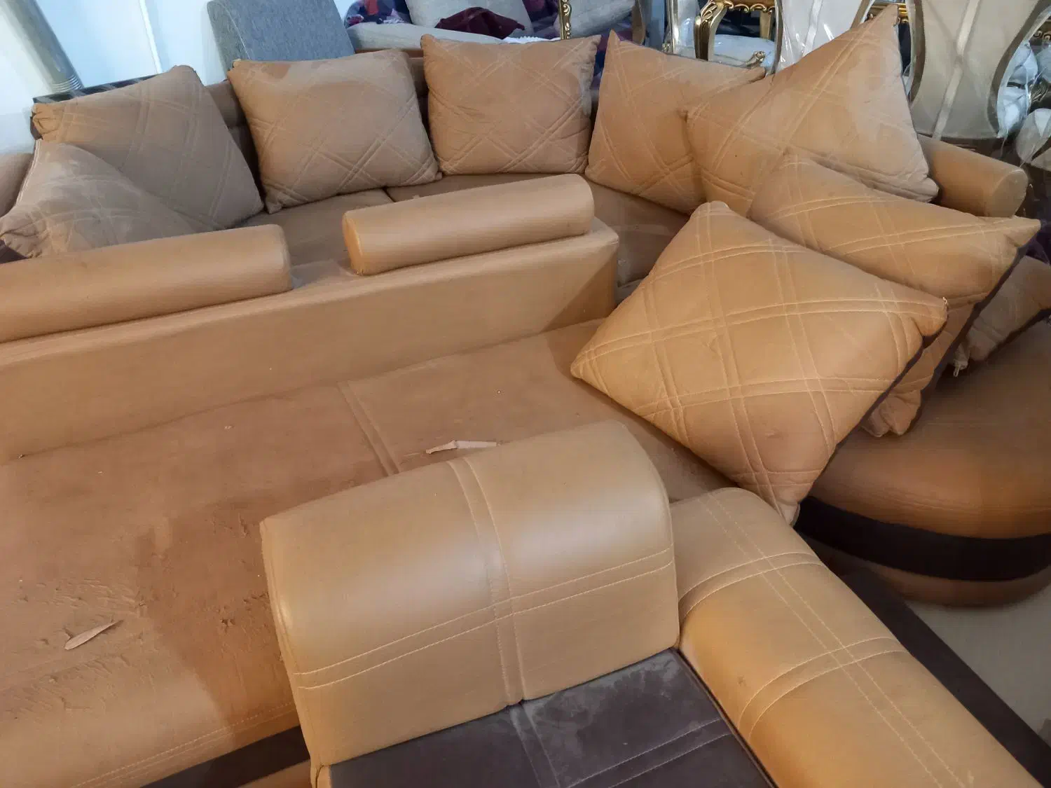 مبلغی شکل U|مبلمان خانگی و میز عسلی|زرند, |دیوار