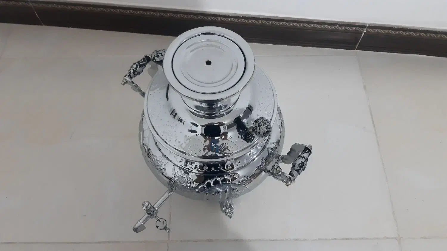 سماور گازی زرنوش مدل سنتی قلم کار|سماور، چای‌ساز، قهوه‌ساز|لنگرود, |دیوار