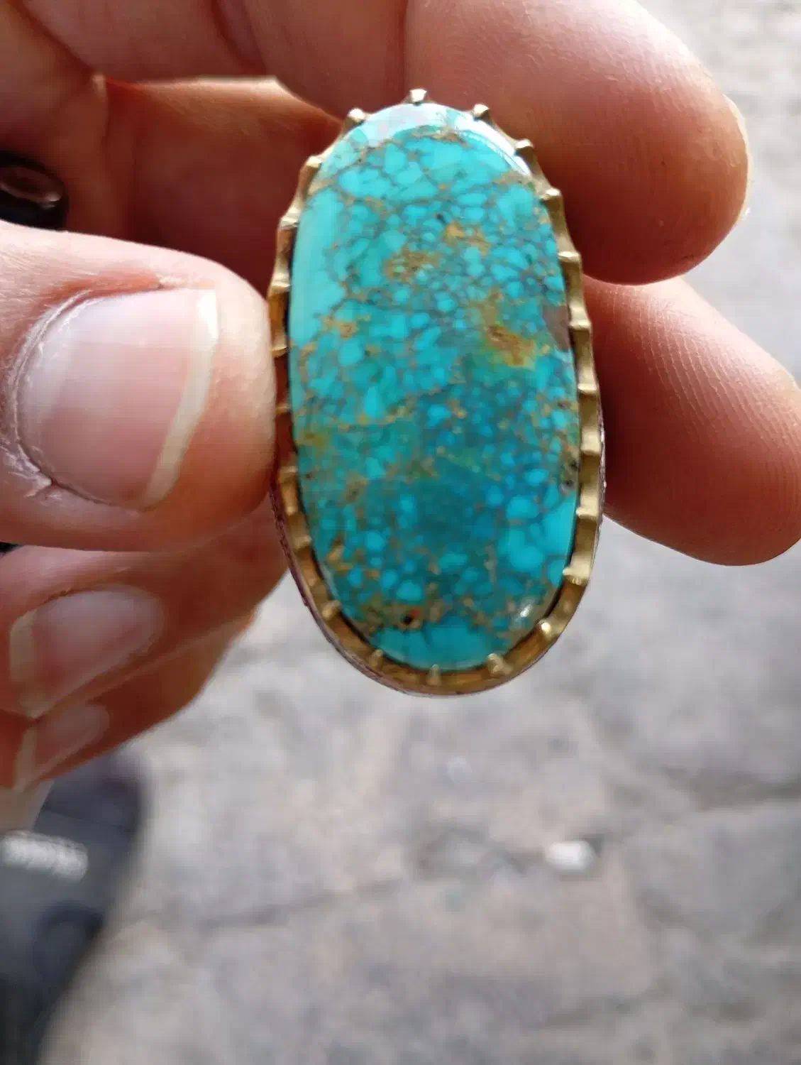 انگشتر فیروزه نیشابور کلکسیونی|جواهرات|اسلام‌شهر, شهرک واوان|دیوار