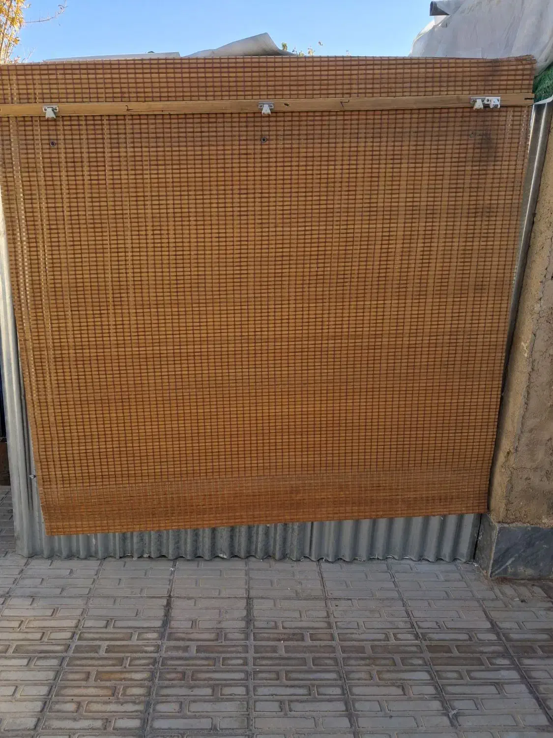 پرده حصیری چوبی زرقان|پرده، رانر، رومیزی|زرقان, |دیوار