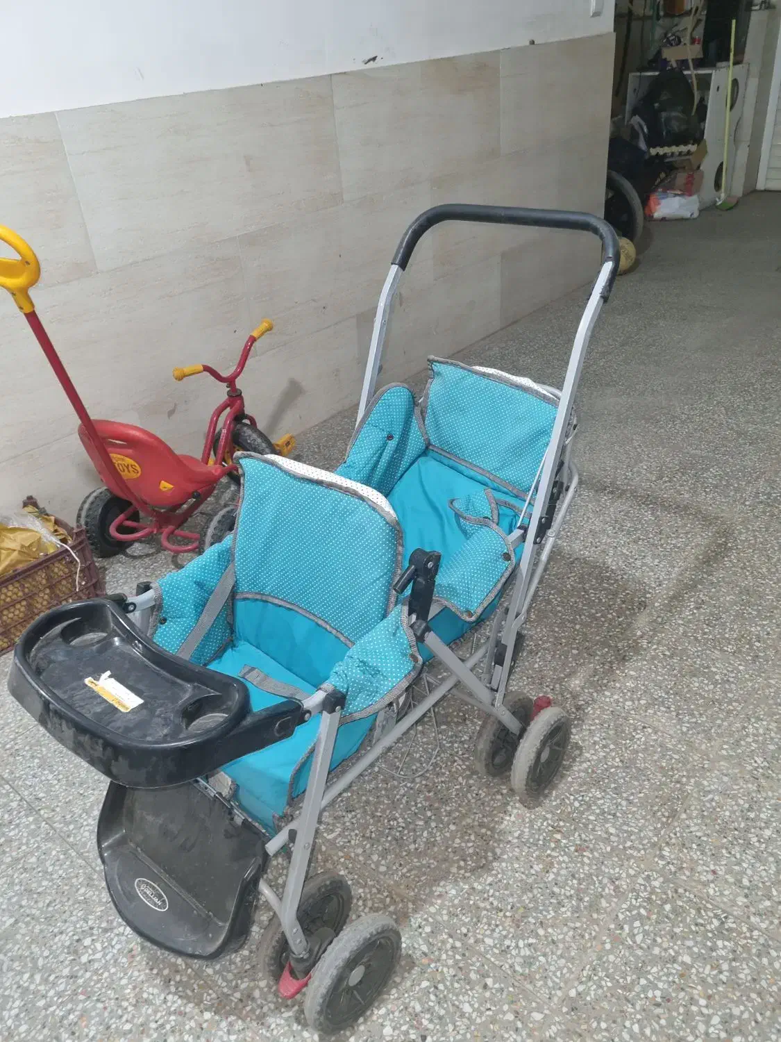 کالسکه دوقلو و روروک|کالسکه و لوازم جانبی|رفسنجان, |دیوار