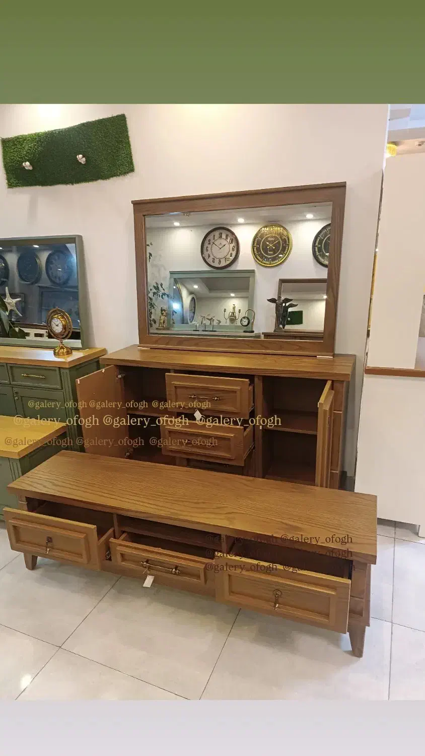 کنسول شیک تمام چوب مدل سرو|میز تلویزیون|رشت, استقامت ۱|دیوار