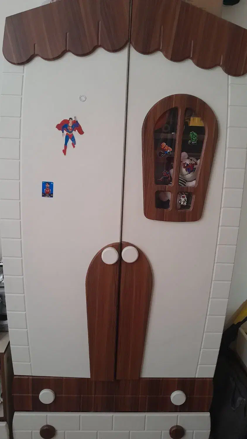 تخت و کمد نوجوان سالم  تخت ۸۰ در ۱۸۰ بدون تشک|تخت و سرویس خواب|پرند, فاز ۶|دیوار