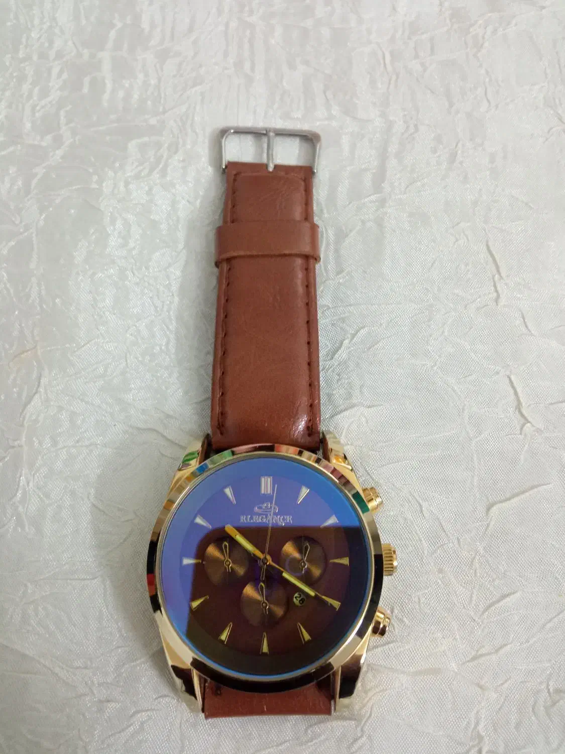 ساعت نو استفاده نشده دست چرمی|ساعت|خمین, |دیوار