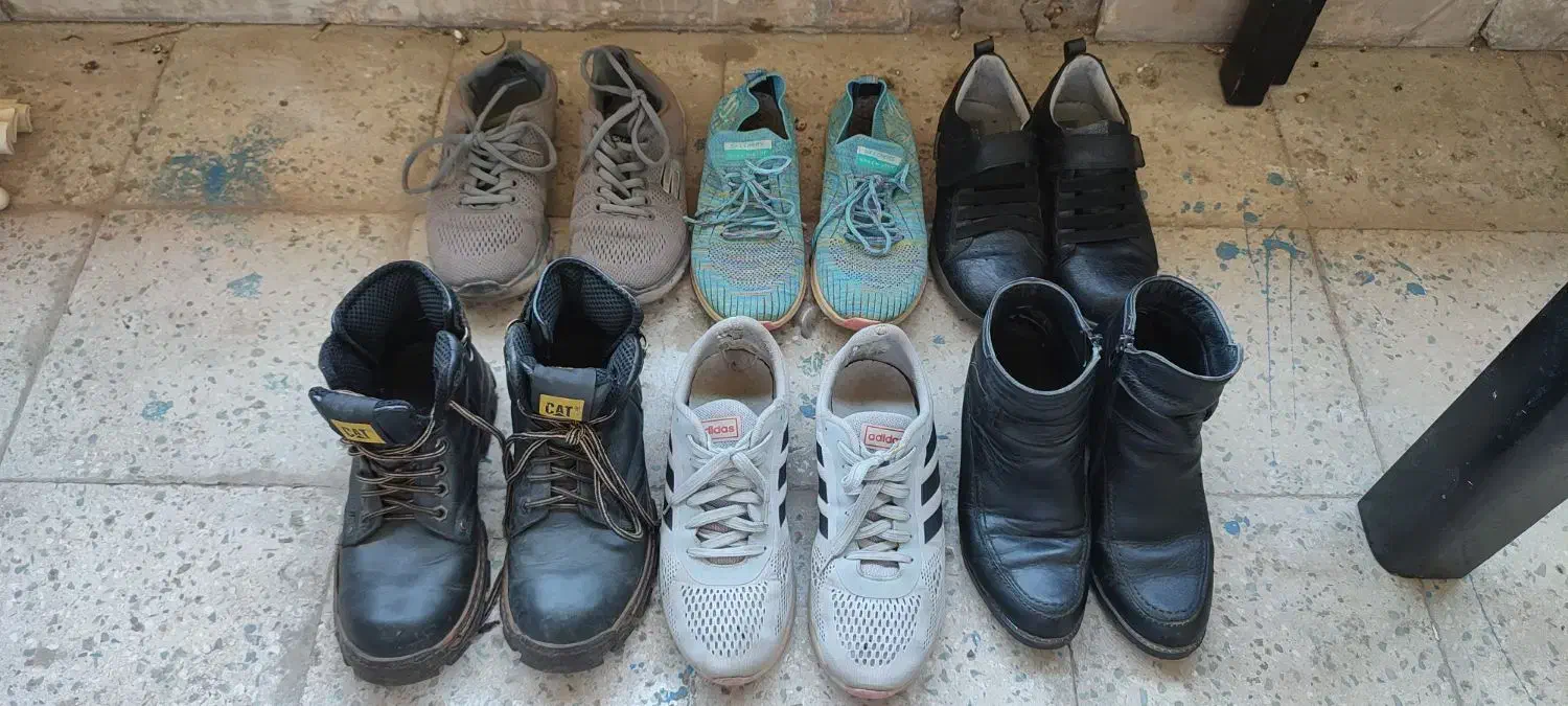 شش جفت کفش زنانە شمارە 37|کیف، کفش، کمربند|پاکدشت, پاکدشت (مامازند)|دیوار