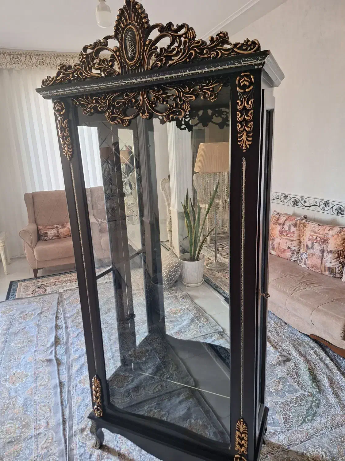 بوفه دکوری ۴ طبقه|بوفه، ویترین، کنسول|اسفرورین, |دیوار