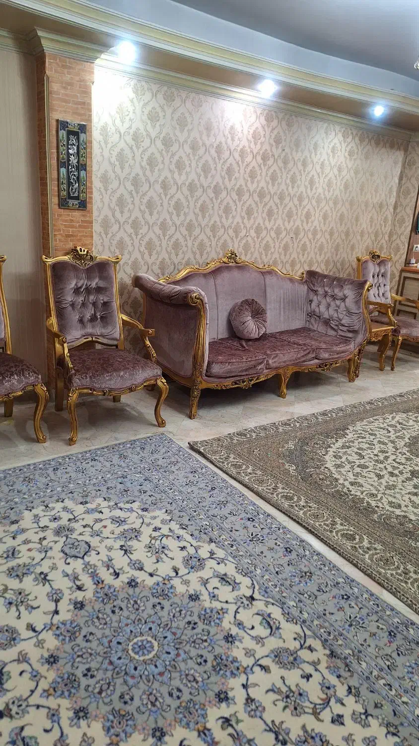 سرویس کامل مبلمان استیل کار دست پارچه ترک|مبلمان خانگی و میز عسلی|تهران, امیریه|دیوار