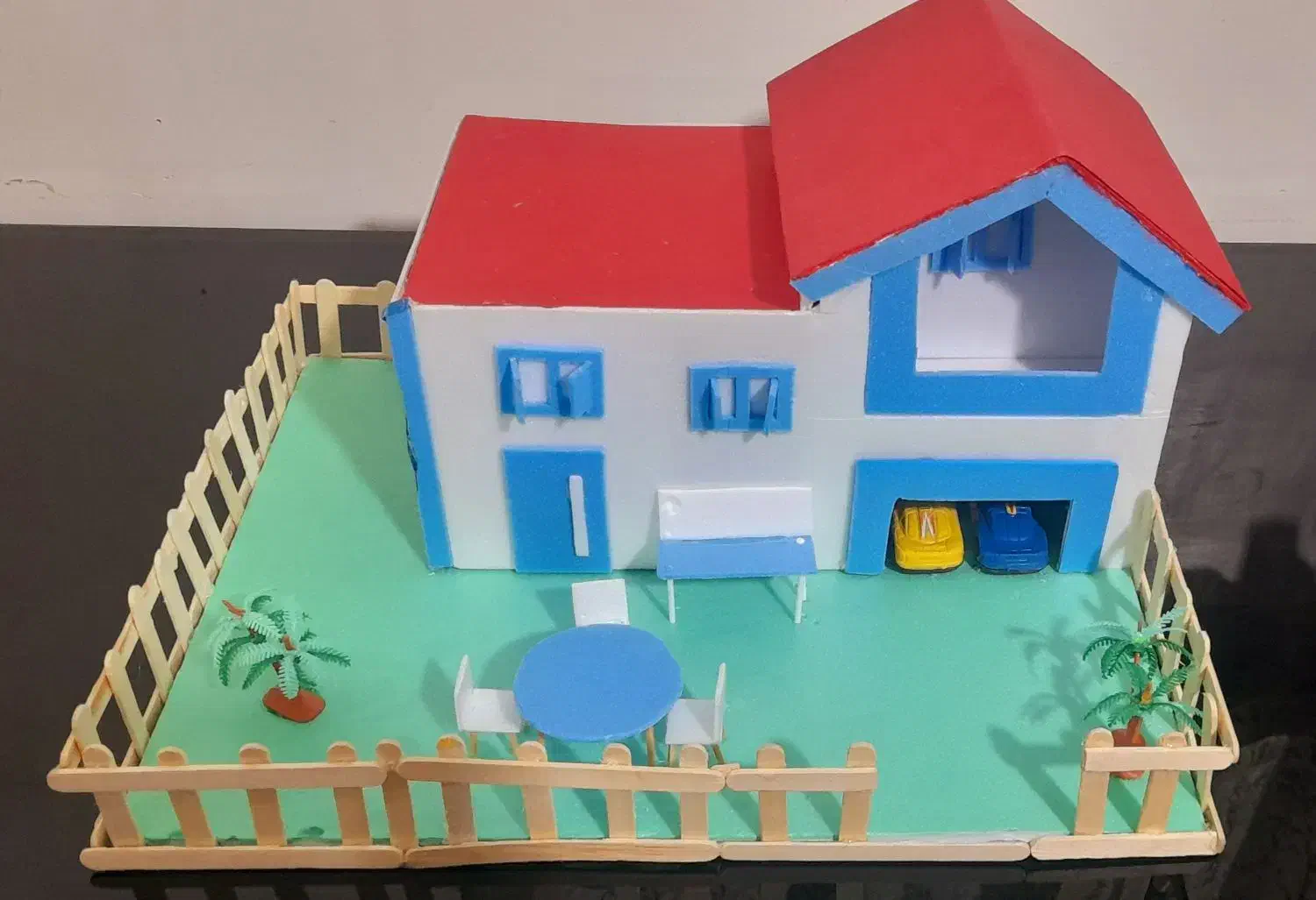 ماکت خانه . کاردستی مناسب مدرسه|مجسمه، تندیس، ماکت|ابهر, |دیوار