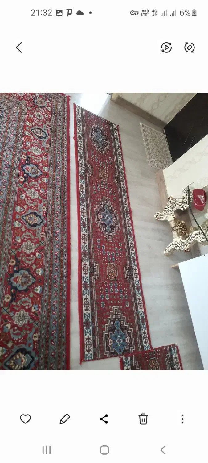 فرش .کناره .وفرش بریده شده|فرش|تبریز, |دیوار