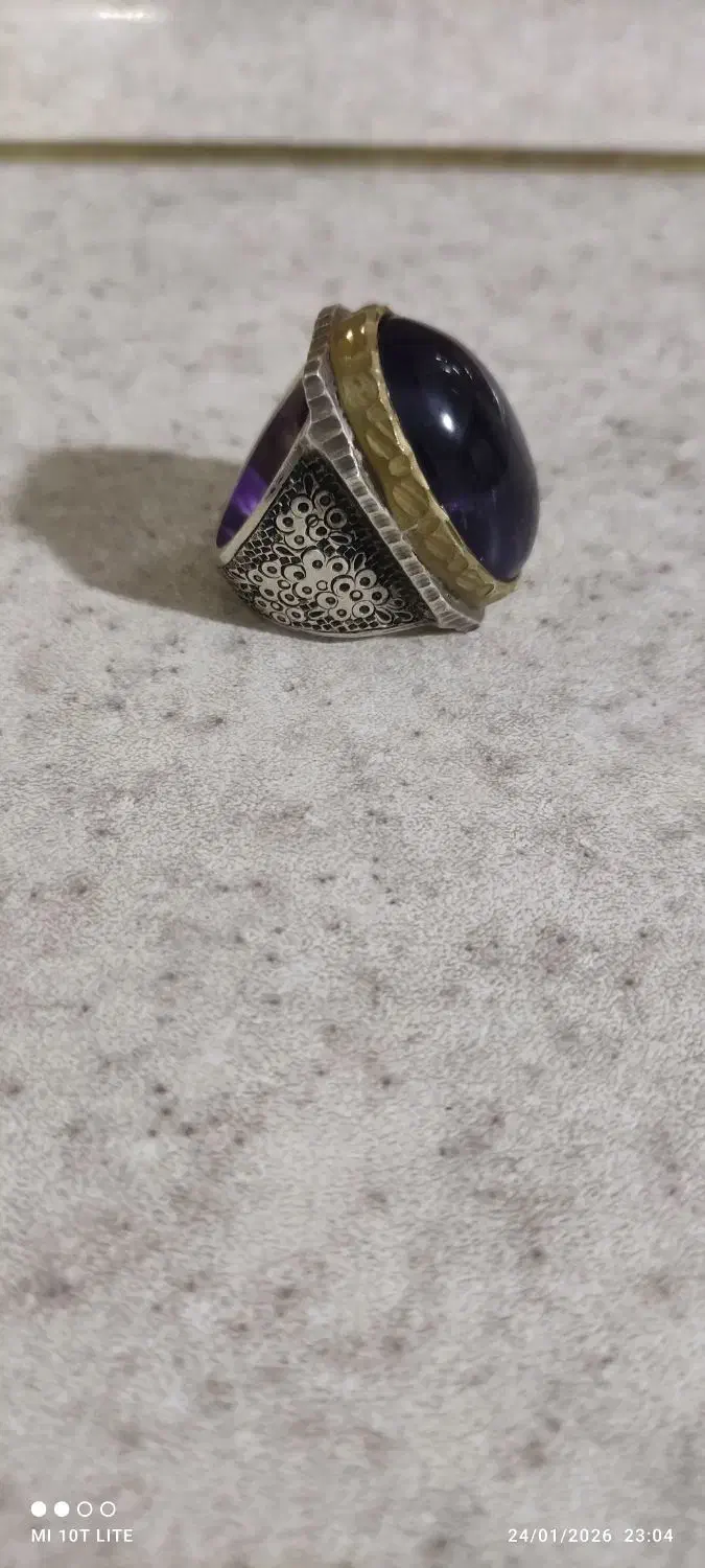 انگشتر امیتیسیت و جزع یمنی|جواهرات|محمدشهر, محمدشهر|دیوار