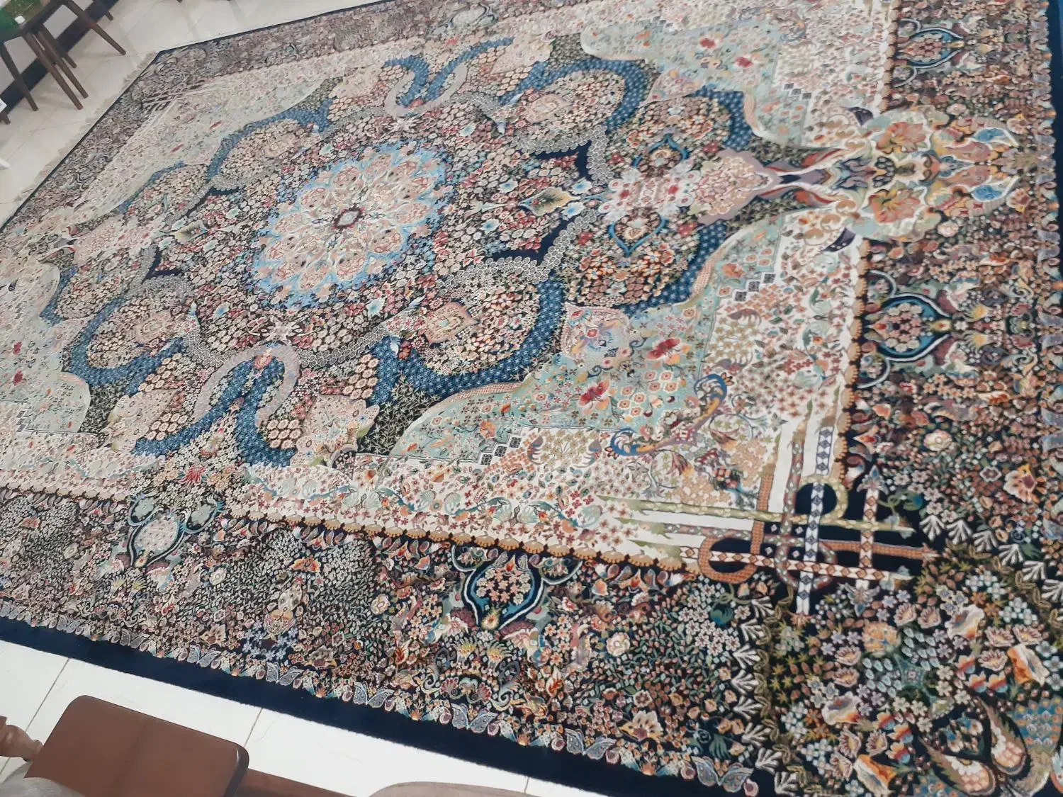 فرش شاهرخ کاشان|فرش|گرگان, |دیوار