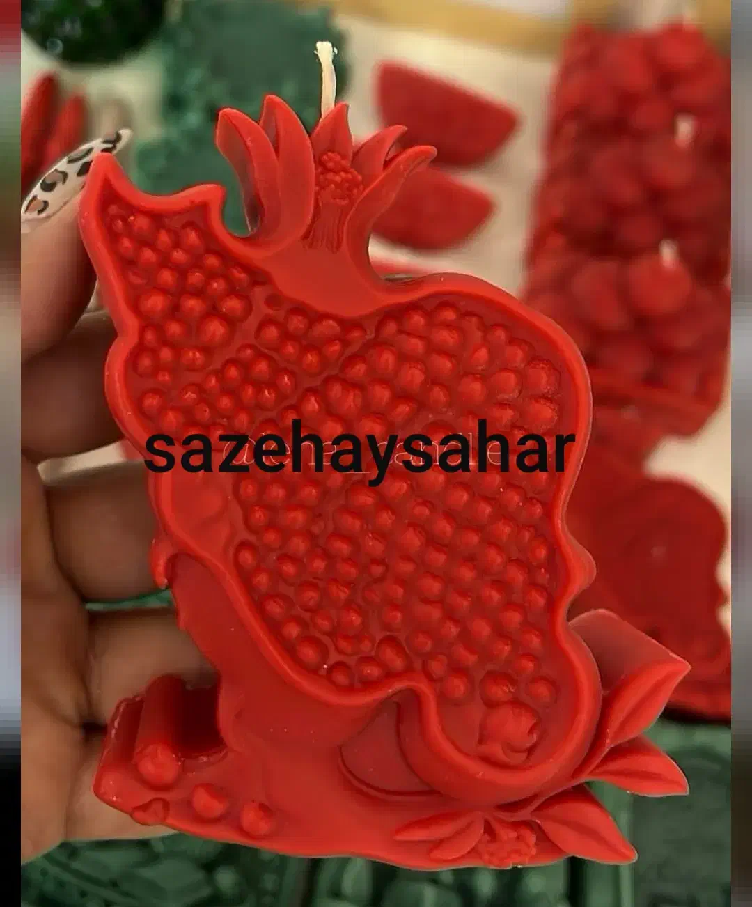 شمع های یلدایی|صنایع دستی و سایر لوازم تزئینی|آران و بیدگل, |دیوار