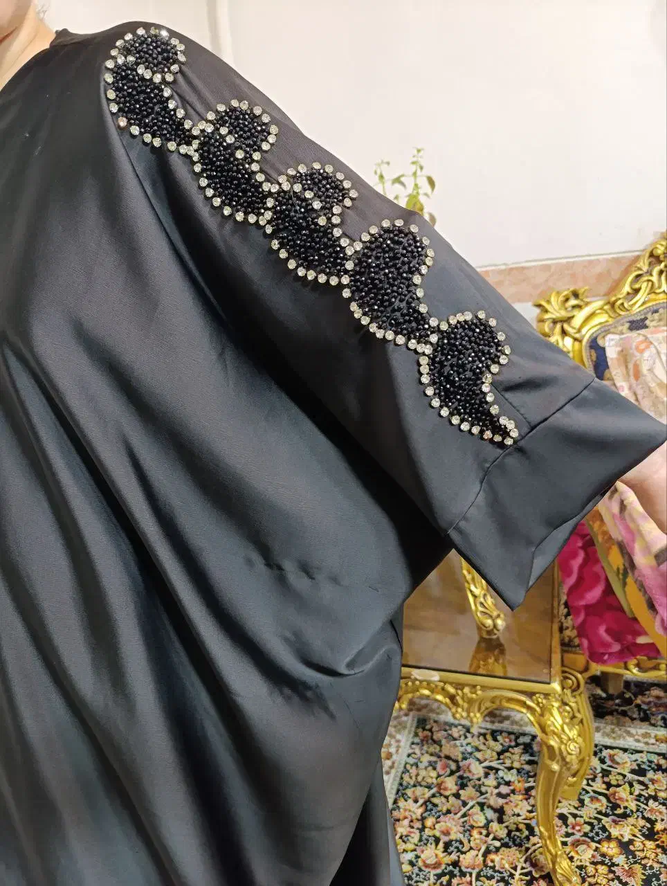 مانتو عابایی جنس ساتن اصلی|لباس|جوانرود, |دیوار