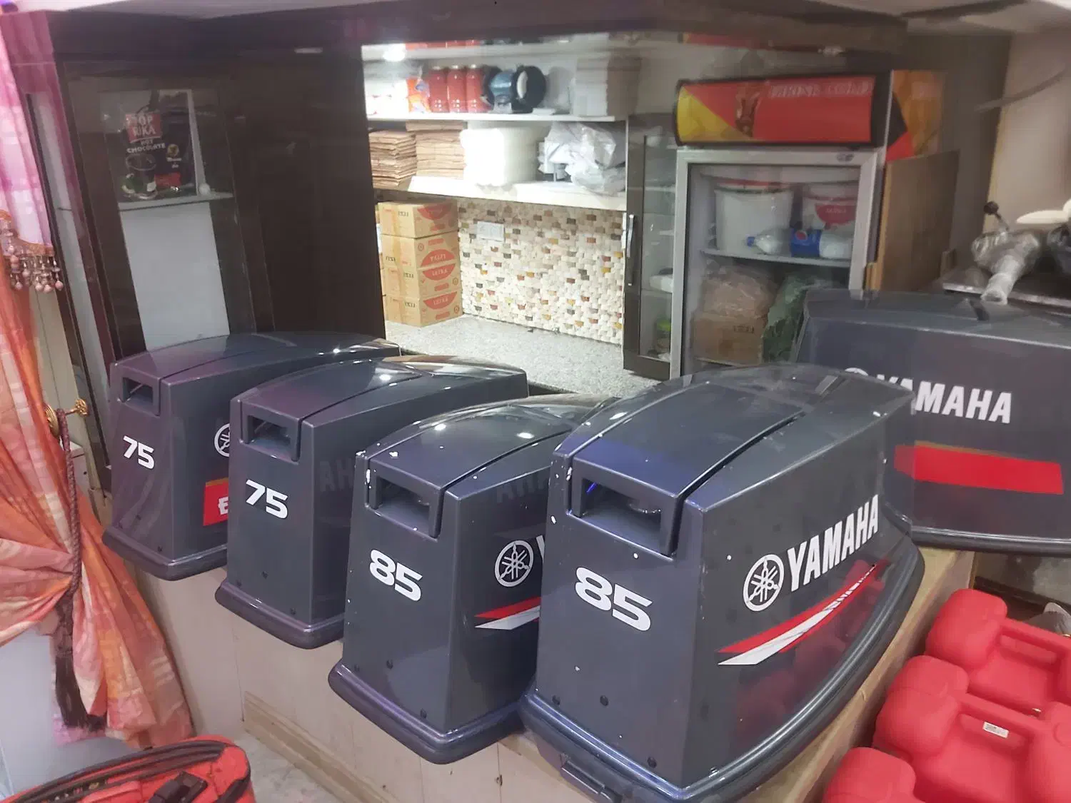 موتور ۸۵ اصلی و ۷۵هندلی و استارت اصلی|قایق و سایر وسایل نقلیه|بندر ماهشهر, |دیوار