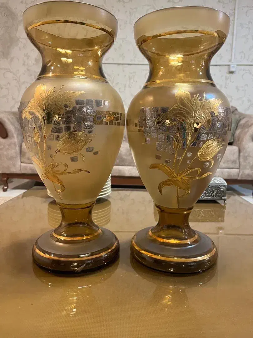 گلدان طلاکوب چک|صنایع دستی و سایر لوازم تزئینی|بهبهان, |دیوار