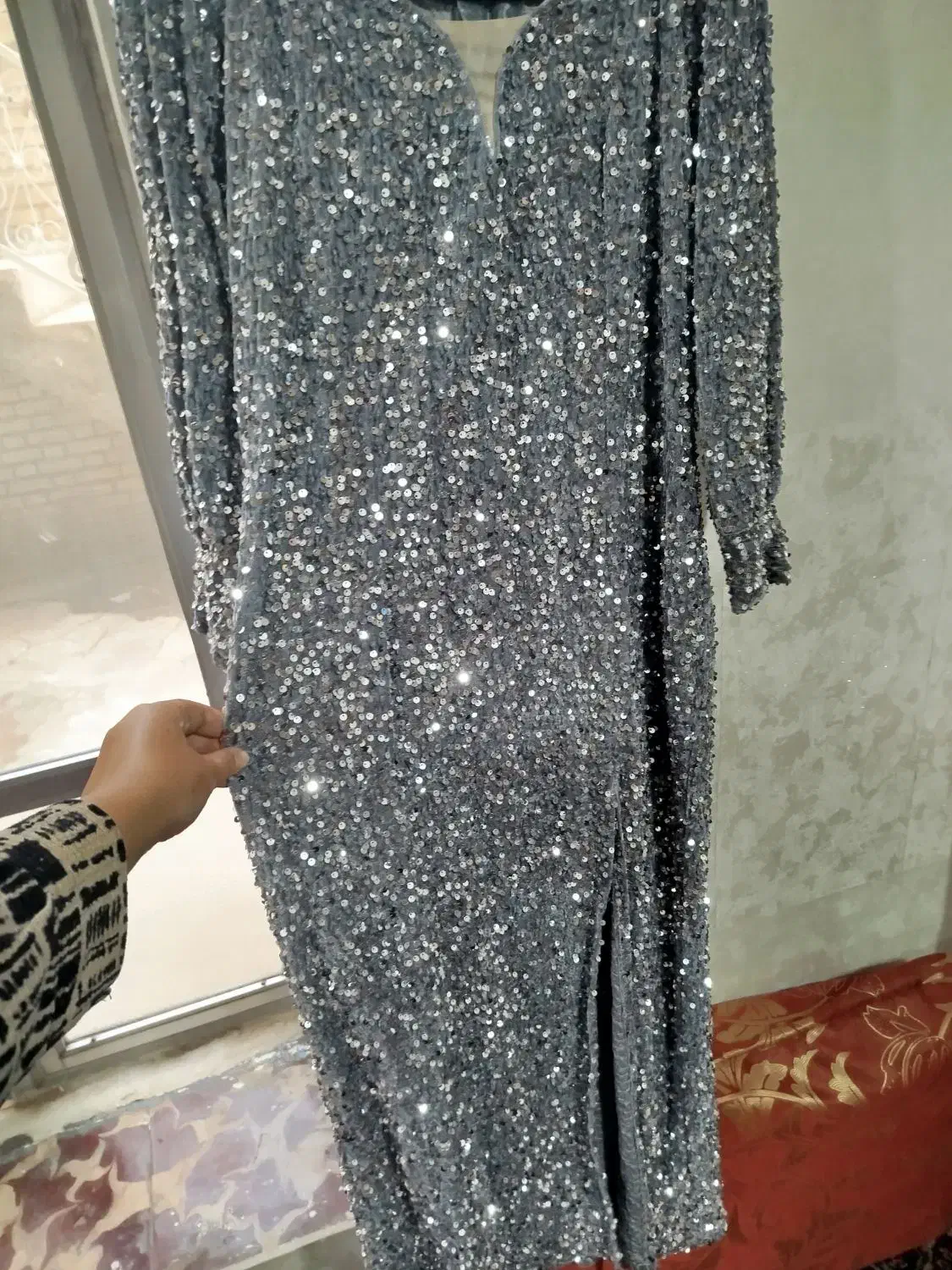 لباس پولکی مجلسی در حد نو|لباس|ایواوغلی, |دیوار