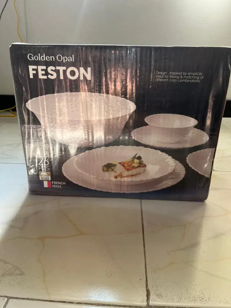 آکبند نو سرویس ۲۶پارچه اوپال گلدن فستون|ظروف سرو و پذیرایی|تهران, جهاد|دیوار