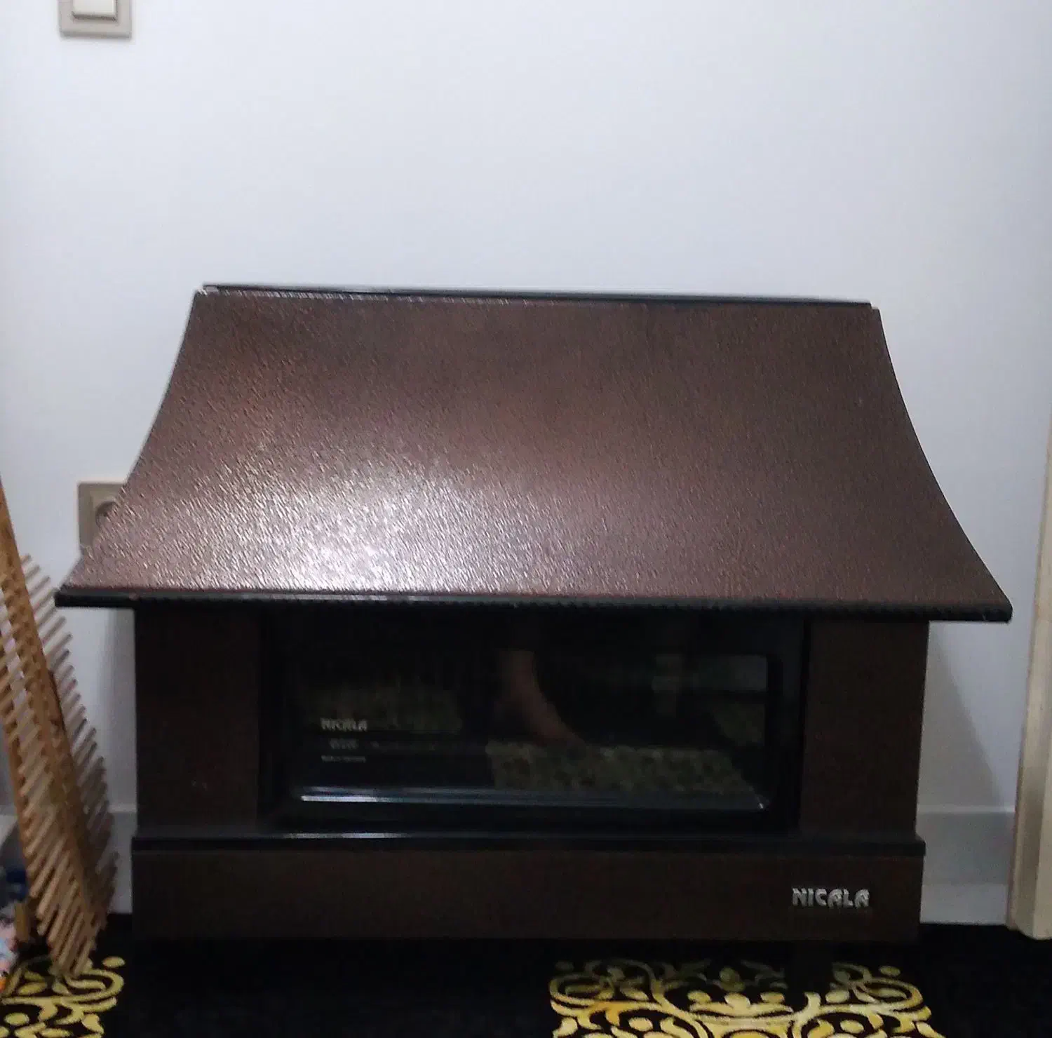 بخاری شومینه ای نیک کالا در حد نو|بخاری، هیتر، شومینه|بابلسر, |دیوار
