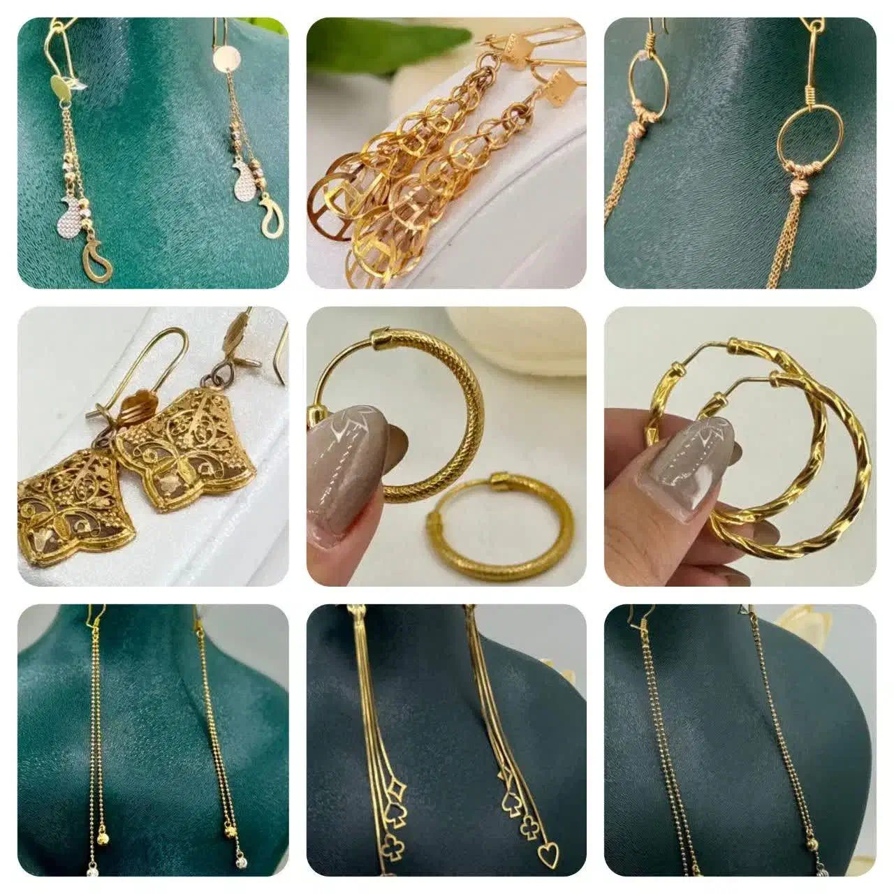 گوشواره حلقه‌ای‌ 8میلیون طلا|جواهرات|زاهدان, |دیوار