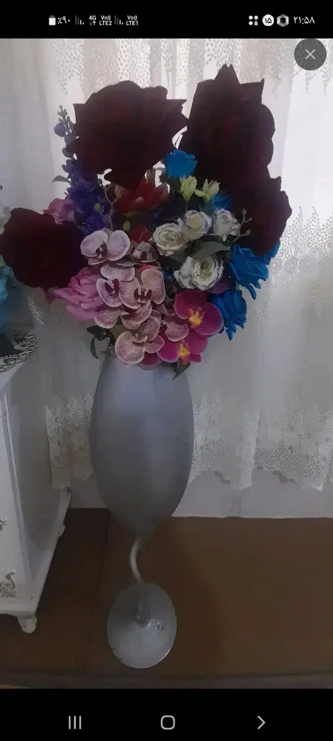 بوفه و گلدان|بوفه، ویترین، کنسول|تاکستان, |دیوار