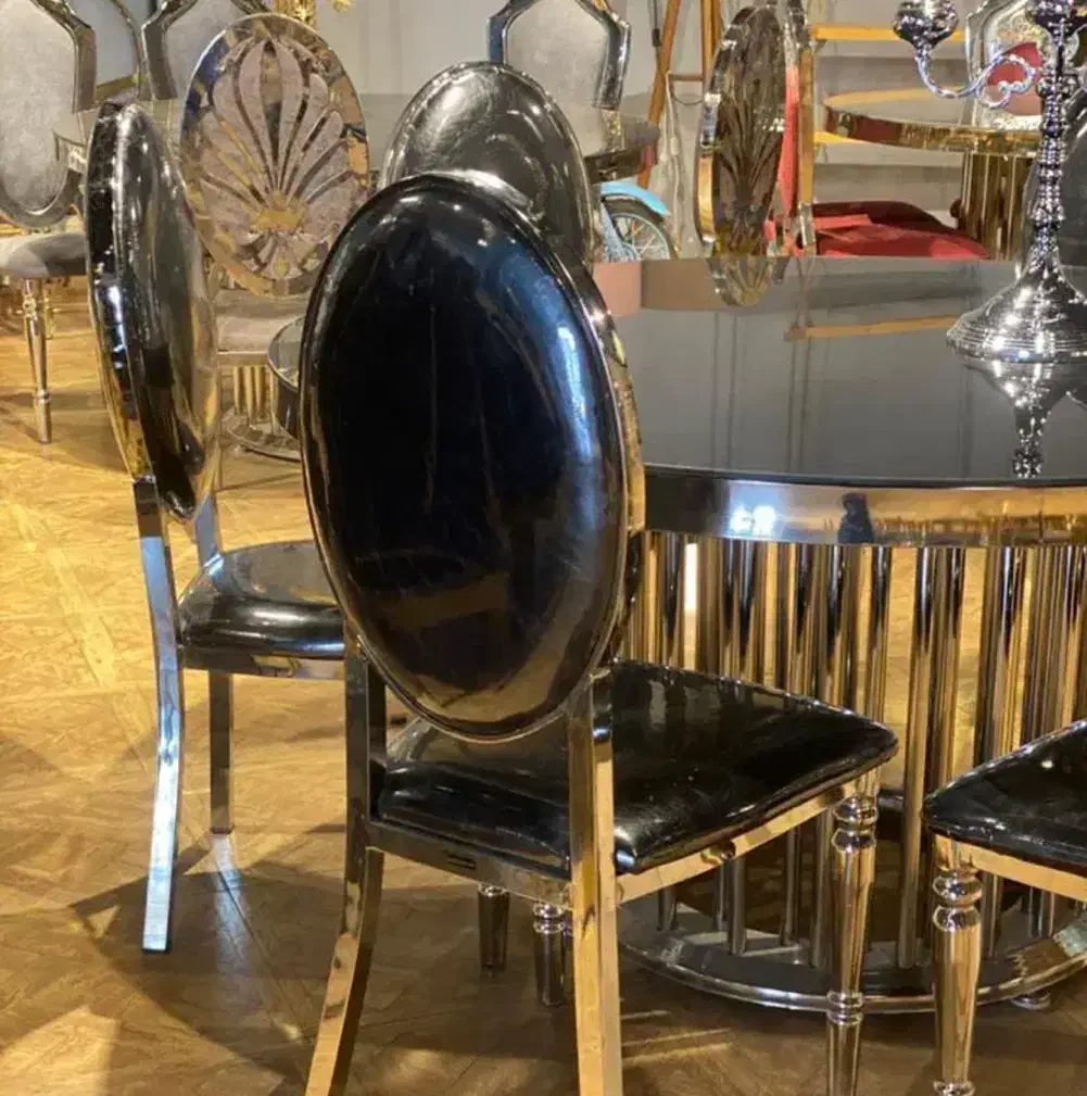 صندلی تالار پایه خراطی و میز تالاری|میز و صندلی غذاخوری|سنندج, |دیوار