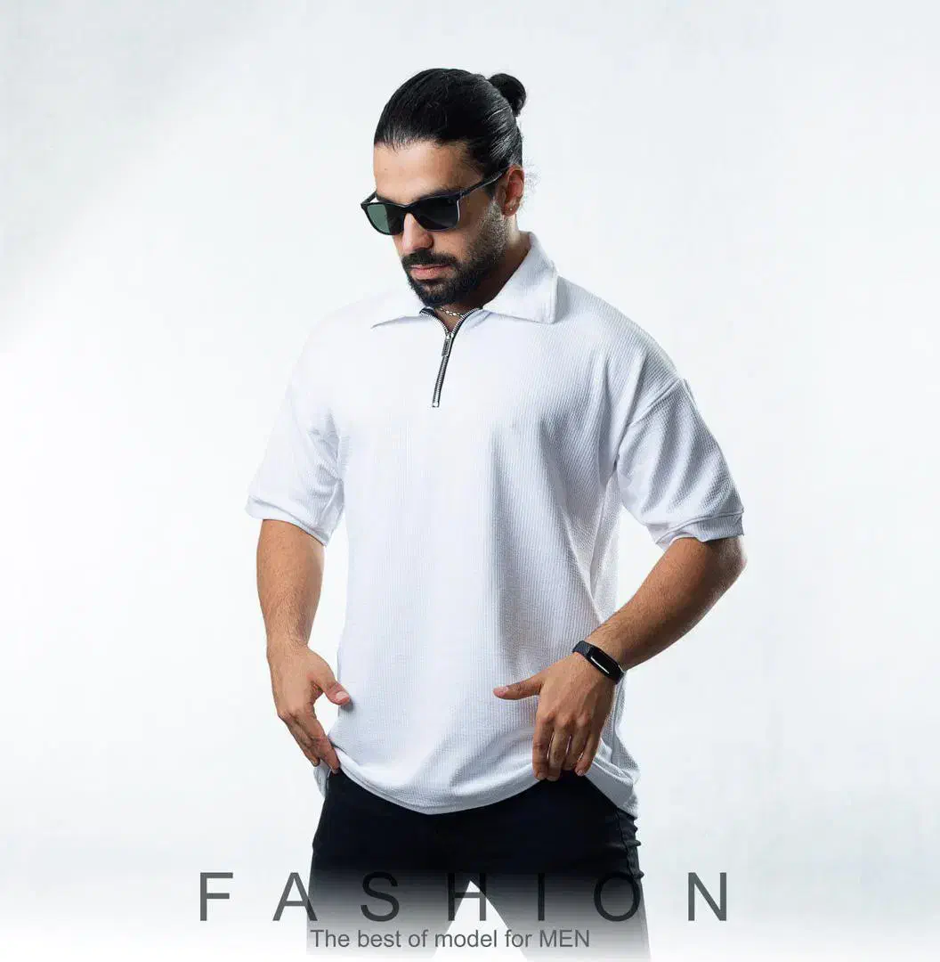 تیشرت مردانه یقه دار نیم زیپ|لباس|کرج, شهرک بنفشه|دیوار