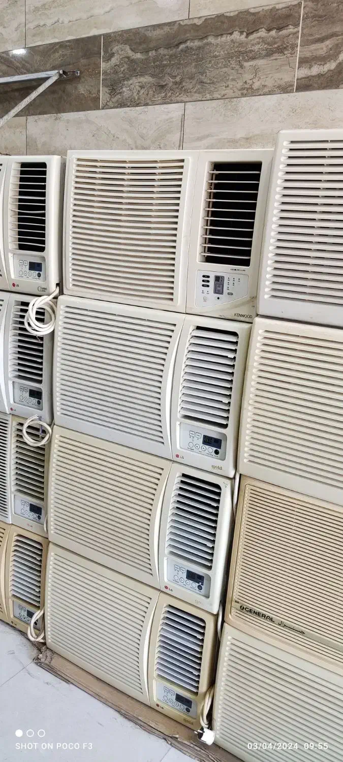 انواع کولر های گازی پنجره ای|کولر گازی و فن‌کوئل|رشت, تازه آباد|دیوار