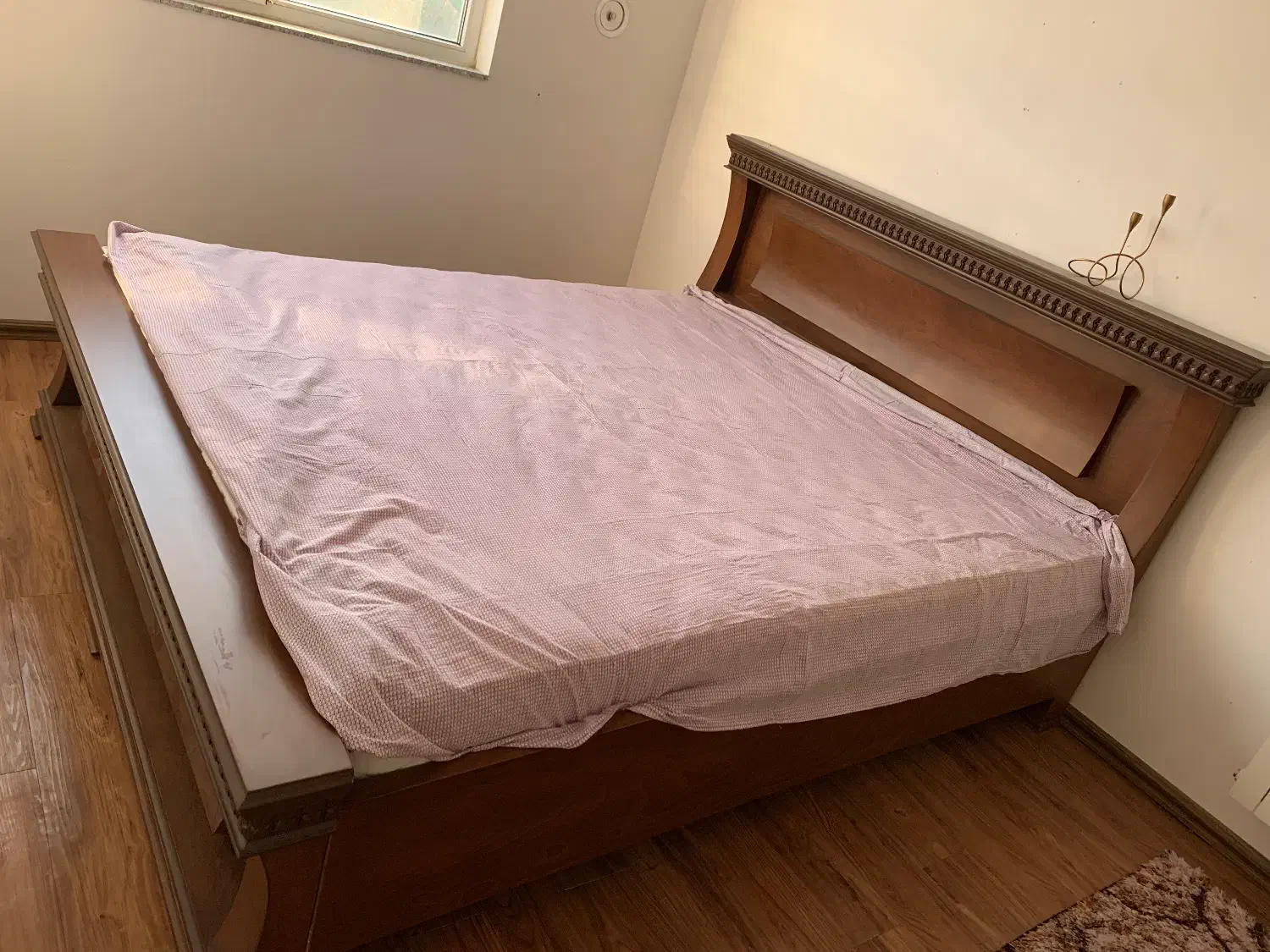 سرویس خواب کامل ابعاد تخت ۲۰۰*۱۸۰|تخت و سرویس خواب|ساری, |دیوار