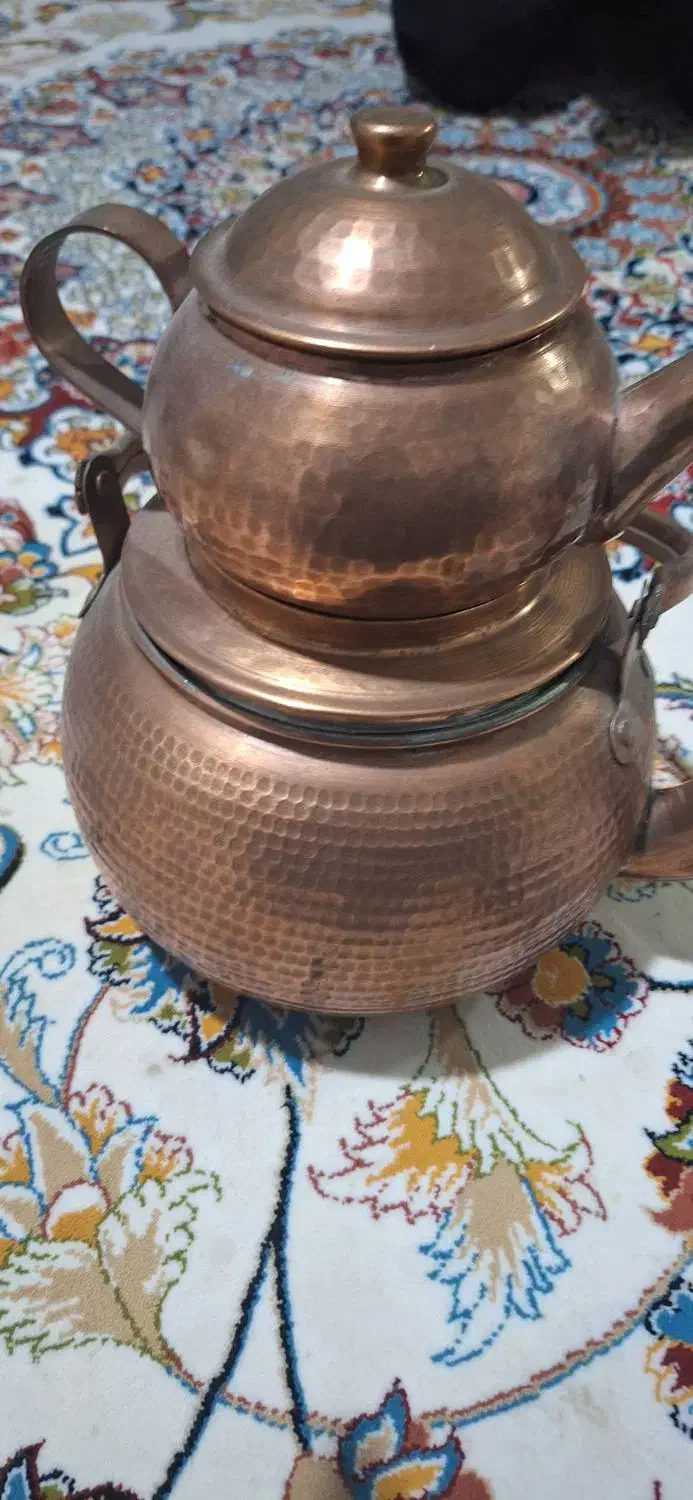 کتری قوری مسی|قوری، کتری، قهوهساز دستی|دشتابی, |دیوار