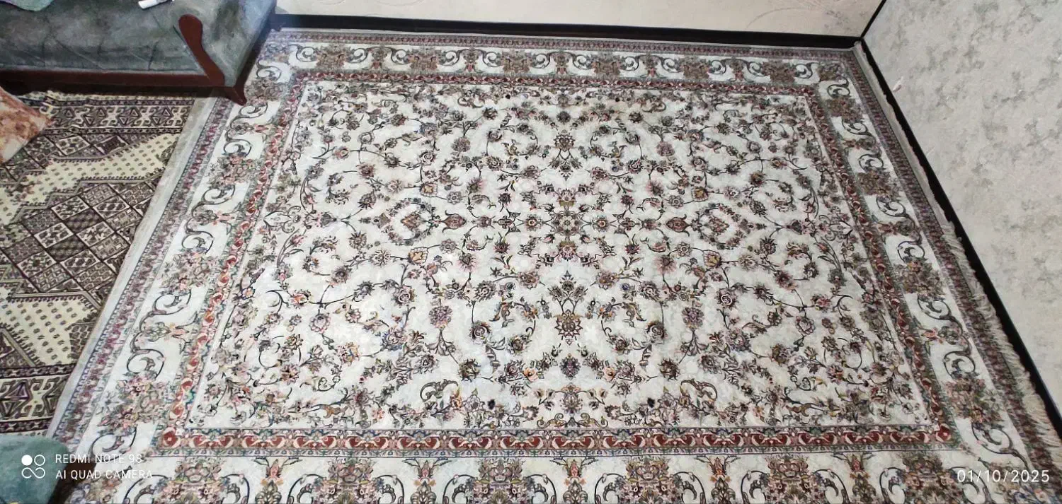 فرش 1200 شانه 3 عدد 12متری پنج ستاره غزال یزد|فرش|مشهد, کوشش|دیوار