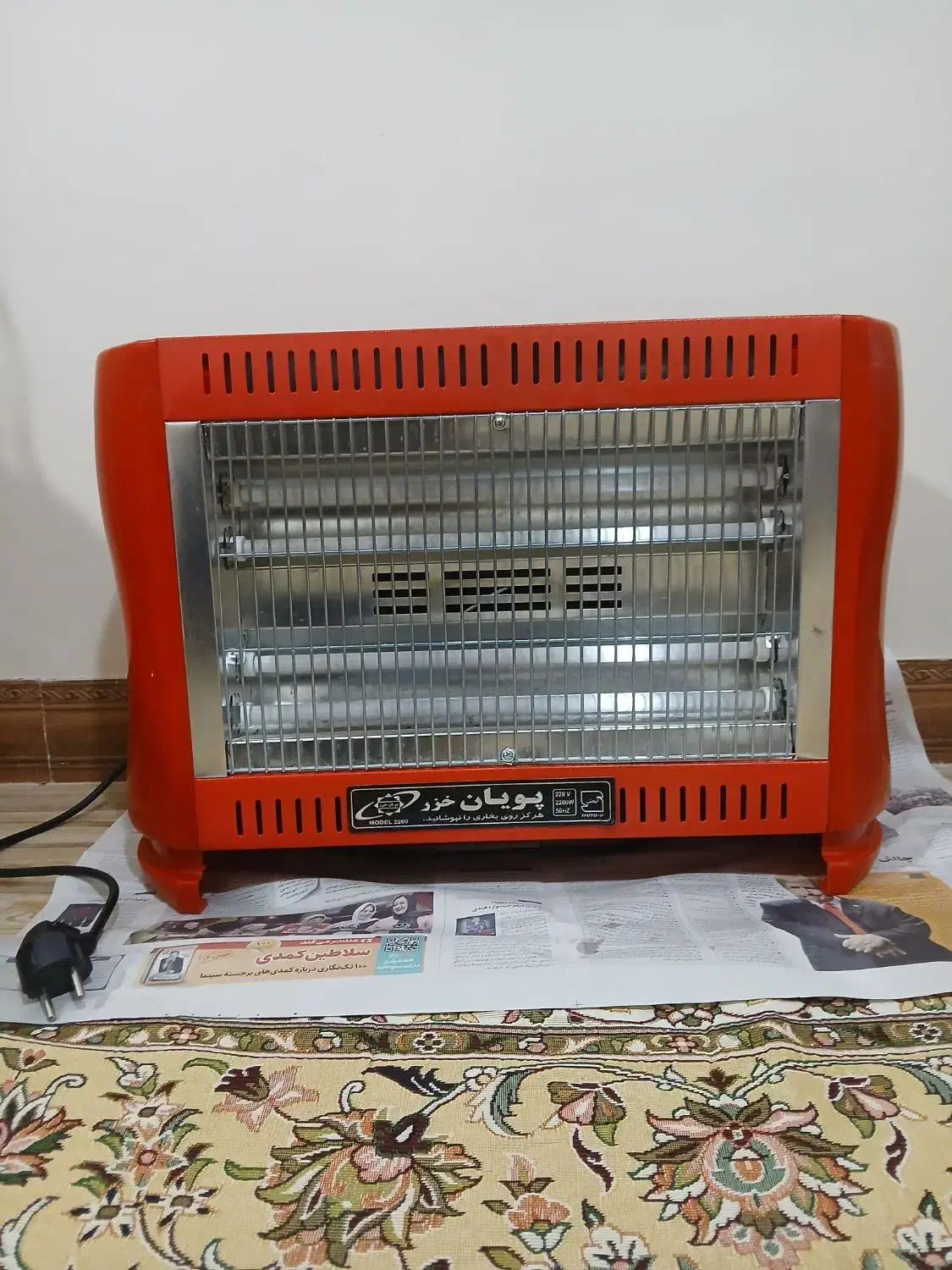 بخاری برقی فن دار ۵ المنت هالوژنی|بخاری، هیتر، شومینه|سنقر, |دیوار