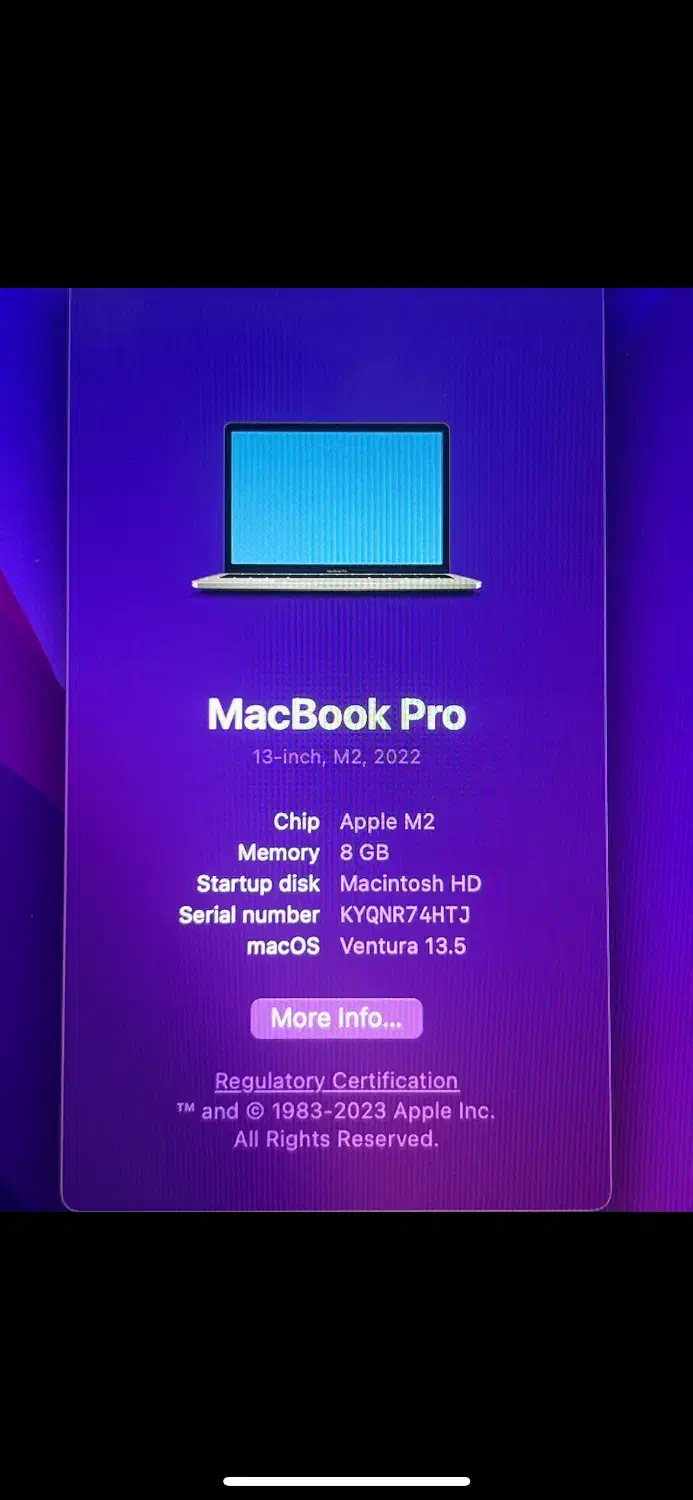 لپ تاپ Mac m2 pro 13 inch|رایانه همراه|اندیشه, اندیشه فاز ۳|دیوار