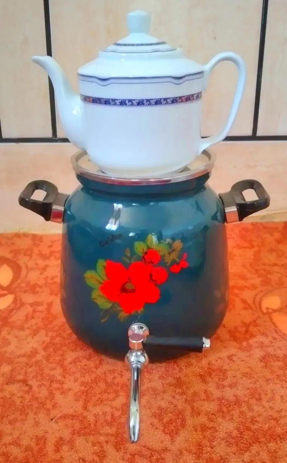 سماور نو با قوری|سماور، چای‌ساز، قهوه‌ساز|دزفول, |دیوار