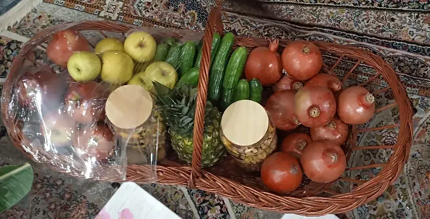 یلدا،سبد حصیری،چله|صنایع دستی و سایر لوازم تزئینی|مشهد, عبادی|دیوار