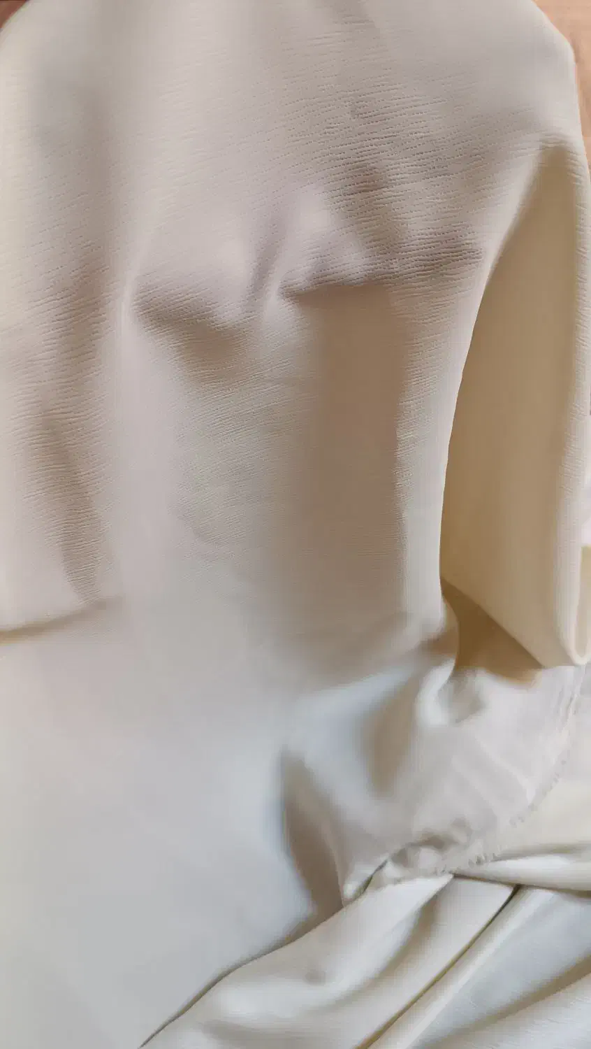 پارچه کریشه رنگ شیری|لباس|نورآباد, |دیوار