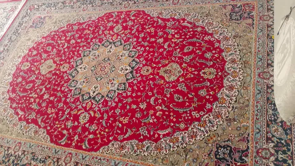 دوعدد قالی ۶متری سالم اصلی نخ|فرش|دزفول, |دیوار