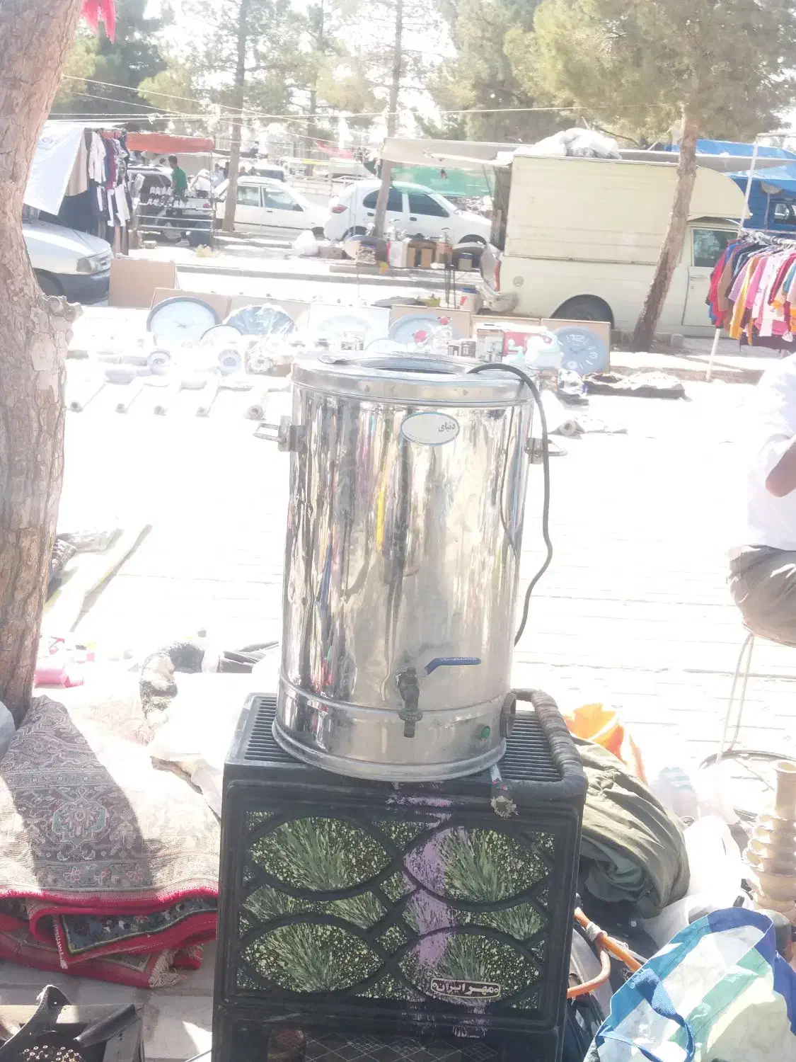 سماور بزرگ  برقی|سماور، چای‌ساز، قهوه‌ساز|تربت جام, کشتارگاه|دیوار