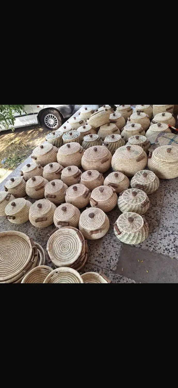 انواع ظروف حصیری|صنایع دستی و سایر لوازم تزئینی|کرمانشاه, |دیوار